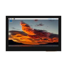 Waveshare Kapacitný LCD displej IPS 4,3" 800 x 480 s panelom z tvrdeného skla, Raspberry Pi