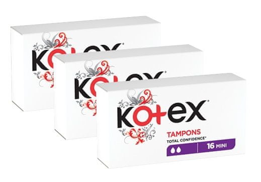 Kotex Tampóny Mini 3x 16 ks