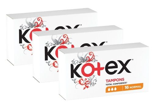 Kotex Tampóny Normal 3 x 16 ks