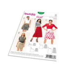 Burda Strih Burda 6682 - Jednoduchá áčková sukňa, mini sukňa, dlhá sukňa