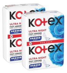 Kotex Ultra Night 2 x 12 ks