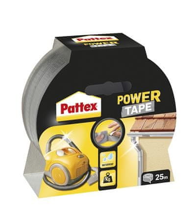 Pattex Univerzálna lepiaca páska "Pattex Power Tape", strieborná, 50 mm x 25 m, 445977/1677377