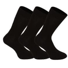 Nedeto 3PACK ponožky vysoké bambusové čierne (3NDTP001) - veľkosť M