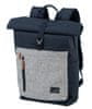 Basics Roll-up Backpack Navy/Grey