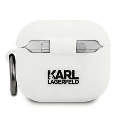 Karl Lagerfeld Karl Lagerfeld KLACA3SILCHWH Kryt AirPods 3 biely/biely silikónový Choupette