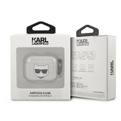 Karl Lagerfeld Karl Lagerfeld KLA3UCHGS Kryt AirPods 3 strieborný/strieborný Glitter Choupette