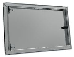 BOBIMARKET revízne dvere s kovovým krytom a zámkom 110x90 cm