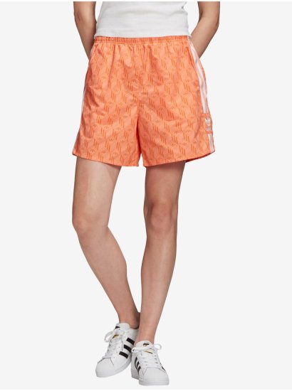 Adidas Kraťasy pre ženy adidas Originals - oranžová