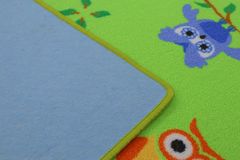 Detský kusový koberec Sovička 5261 zelený 80x120