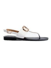 Amiatex Dámske sandále 100564 + Nadkolienky Gatta Calzino Strech, biele, 36
