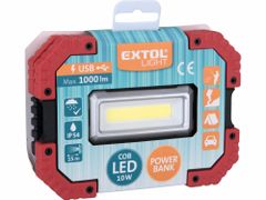 Extol Light Svietidlo LED nabíjateľné, 10W, 1000lm, 3,7V/4,4Ah Li-ion, 380g, EXTOL LIGHT