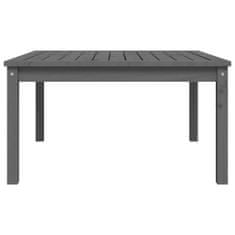 Vidaxl Záhradný stolík sivý 82,5x82,5x45 cm borovicový masív