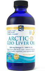 Nordic Naturals Arctic-D Cod liver oil (olej z tresčích jater) - Lemon, 237 ml