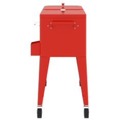 Vidaxl Chladiaci vozík červený 92x43x89 cm