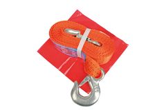 Ťažné lano (textilný pás) 4 t / 4,5 m, s oceľovými hákmi