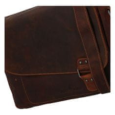 Green Wood Pánska kožená taška na notebook 837 sandal