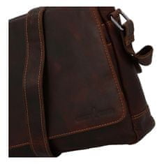 Green Wood Pánska kožená taška na notebook 117 sandal