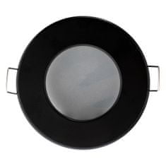 LUMILED Zápustné okrúhle halogénové svietidlo GU10 hermetická AQUS čierny
