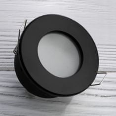 LUMILED Zápustné okrúhle halogénové svietidlo GU10 hermetická AQUS čierny