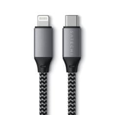 Satechi Kábel USB-C - Lightning 25 cm, tmavosivý