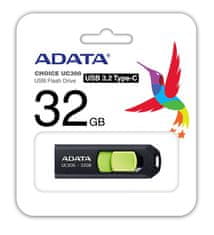 A-Data UC300/32GB/USB 3.2/USB-C/Čierna
