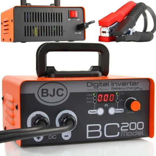 BJC Digitálna invertorová nabíjačka batérií 12/24V BC-200 BJC