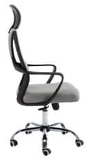 Topeshop Kancelárska stolička NIGEL sivá