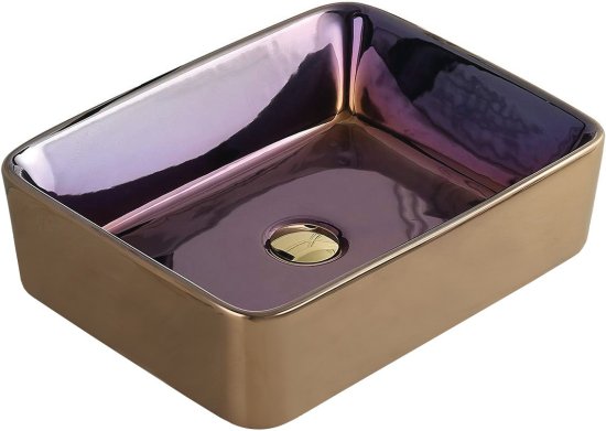 Mexen Catia, umývadlo na dosku 48x37x14 cm, fialová-zlatá, 21314855