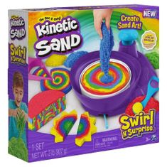 Spin Master Kinetický piesok - Krútené farby