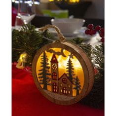 Retlux RXL 332 Vianočné dekorácie - kostolík 5LED, drevo 50003927