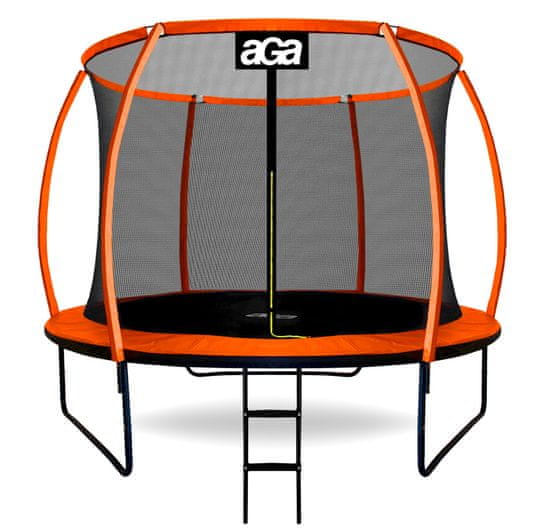 Aga SPORT EXCLUSIVE Trampolína 250 cm Oranžová + ochranná sieť + rebrík