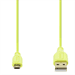 HAMA micro USB kábel Flexi-Slim, obojstranný konektor, 0,75 m, zelený