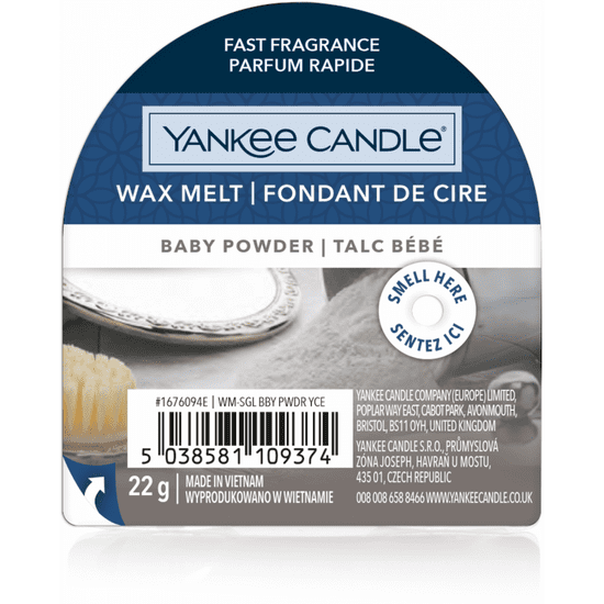 Yankee Candle BABY POWDER - Vonný vosk 22 g