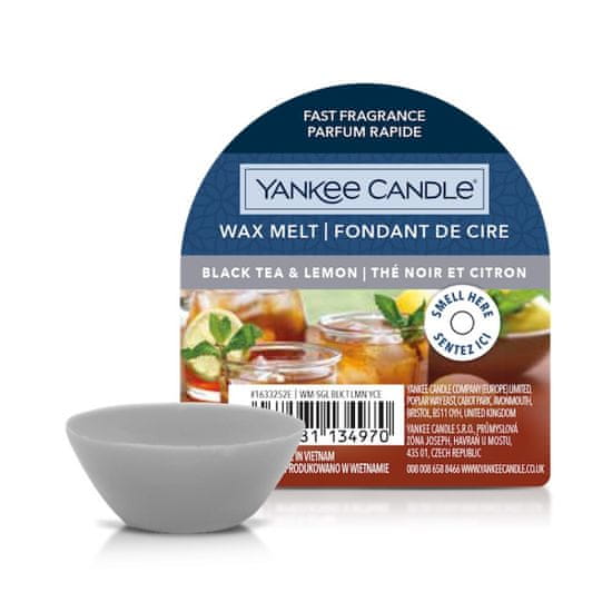 Yankee Candle BLACK TEA & LEMON - Vonný vosk 22 g