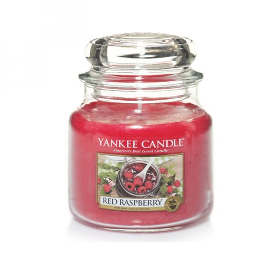 Yankee Candle RED RASPBERRY - Stredná sviečka 411g