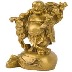 Feng shui Harmony Mosadzný Buddha s Ru Yi