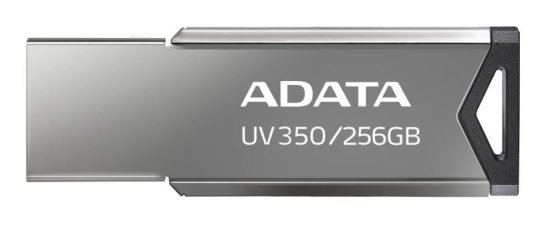 A-Data UV350/256GB/USB 3.2/USB-A/Strieborná