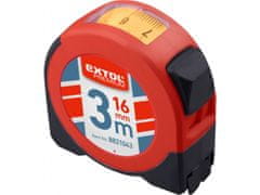 Extol Premium Meter zvinovací s odčítacím okienkom, 3m, š. pásku 16mm