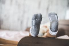 Little Angel Ponožky froté Outlast - tm. šedá/biela 20-24 | 14-16 cm