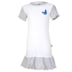 Little Angel Nočná košeľa tenká DEBRA Outlast - biela/motýľ 122