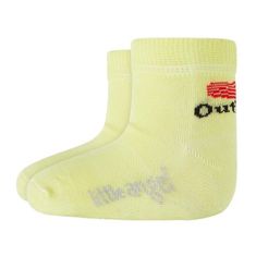 Little Angel Ponožky detské nízke Outlast - citronová 30-34 | 20-22 cm
