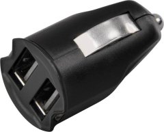 HAMA autonabíječka Dual Piccolino/ 2x USB/ 12V-24V/ 2100 mA/ černá
