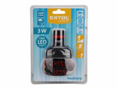 Extol Light Čelovka 3W CREE LED so ZOOM funkciou, 3 režimy svietenia, hliník a ABS plast, EXTOL LIGHT