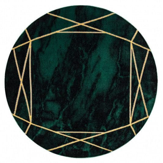 Dywany Łuszczów AKCIA: 160x160 (prúmer) kruh cm Kusový koberec Emerald 1022 green and gold kruh