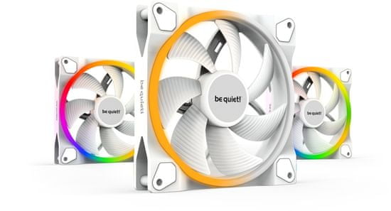 Be quiet! LIGHT WINGS White, PWM, 140mm, Triple-Pack