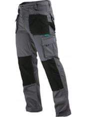 STALCO Ochranné pracovné nohavice do pása šedé veľkosť L
