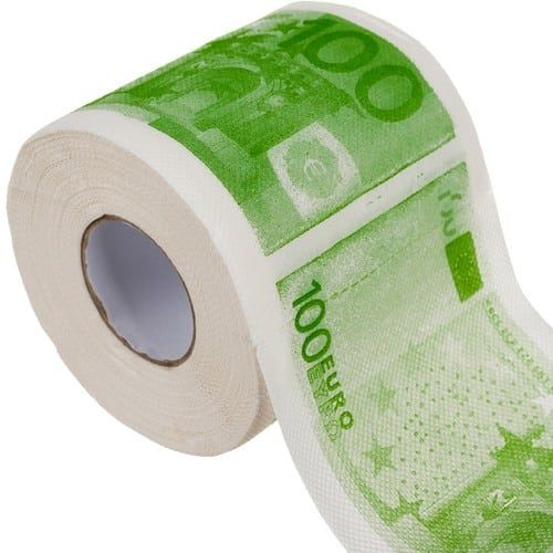 Luniks Toaletný papier s bankovkou za 100€ 2vr