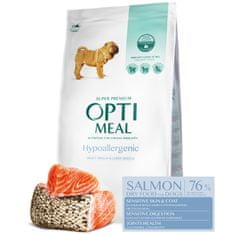 OptiMeal  Superpremium Hypoalergénne pre dospelých psov stredných a veľkých plemien – s lososem 12 kg 