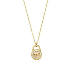Michael Kors Pozlátený náhrdelník s trblietavým príveskom Premium MKC1562AH710 (retiazka, prívesok)