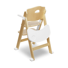 Lionelo jedálenská stolička FLORIS WHITE NATURAL